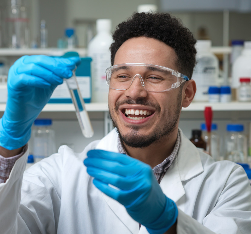 Molekularbiologe im Labor